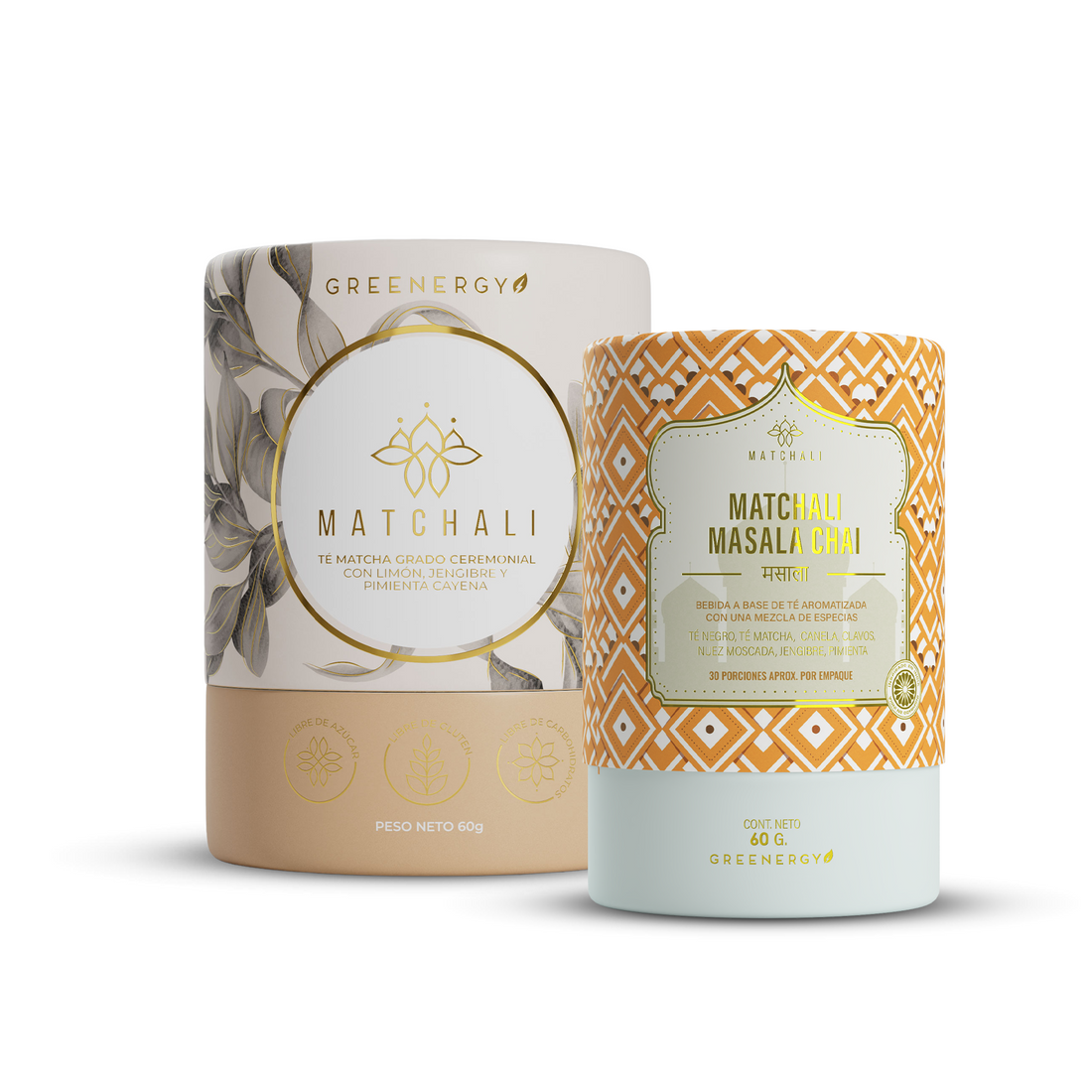 KIT TÉ MATCHA + TÉ CHAI MASALA - MATCHALI Colombia