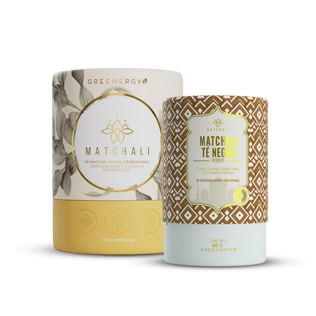 KIT TÉ MATCHA + TÉ NEGRO - MATCHALI Colombia