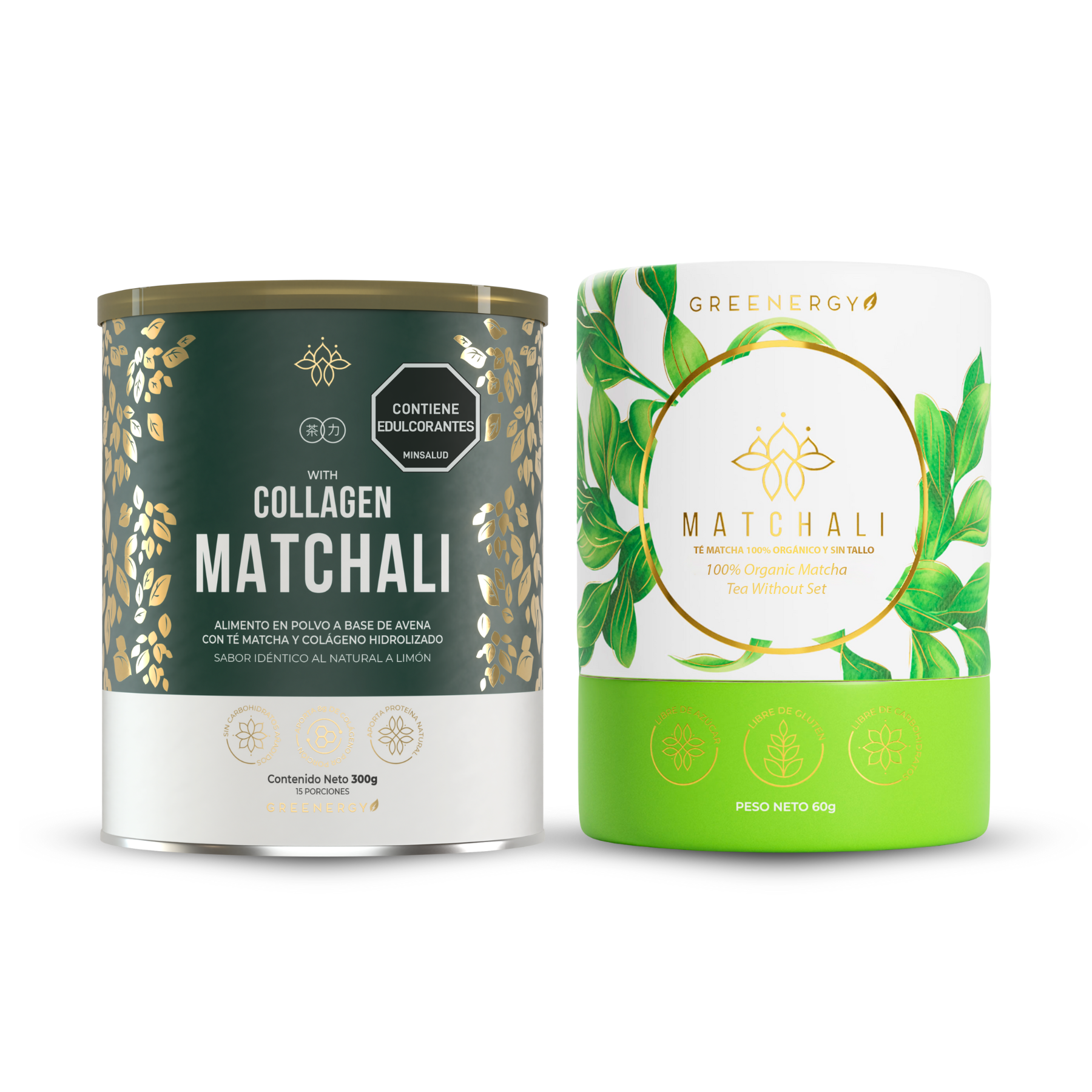 MIX COLÁGENO HIDROLIZADO + TÉ MATCHA CLÁSICO