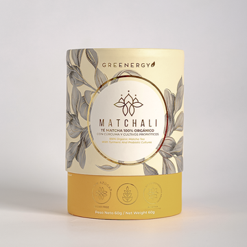 TÉ MATCHA CON CÚRCUMA Y CULTIVOS PROBIÓTICOS 60G